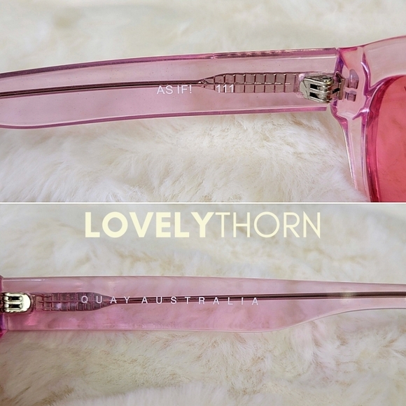 QUAY // ltd ed kylie jenner collab retro-chic pink crystal frame pink lenses main image 5